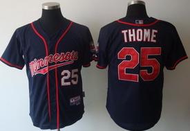 Minnesota Twins 25 Thome Navy Blue Coolbase Jerseys 2011 new