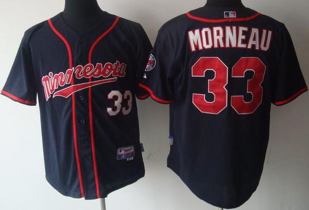 Minnesota Twins 33 Morneau DK.Blue Jersey