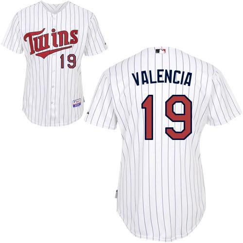 Minnesota Twins 19 Danny Valencia White Jersey Minnesota Twins 19 Danny Valencia White Jersey