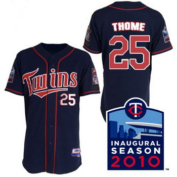 Cheap Minnesota Twins 25 Jim Thome Blue Jerseys For Sale