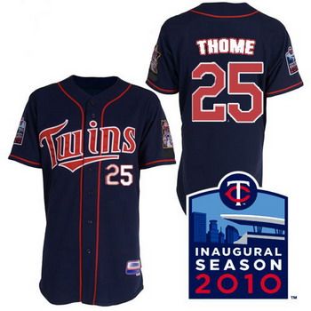 Minnesota Twins 25 Jim Thome Blue Jerseys