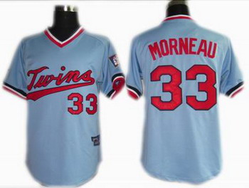 Cheap Minnesota Twins 33 Justin Morneau blue Throwback Jersey For Sale