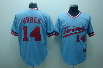 Cheap Minnesota Twins 14 Hrbek Baby Blue Cooperstown Throwback Jersey For Sale