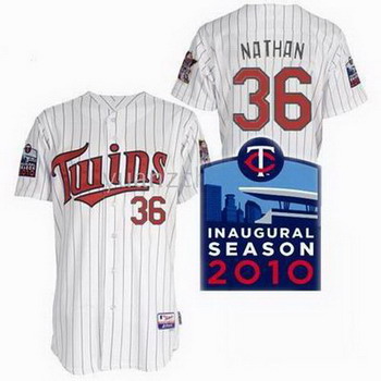 Cheap Minnesota Twins Jerseys 36 Joe Nathan white Jersey For Sale