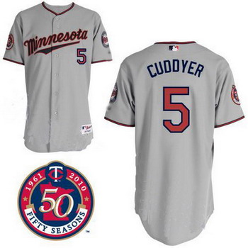 Minnesota Twins 5 Michael Cuddyer Grey 2010 w50th Season patch