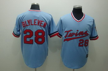 Minnesota Twins 28 Bert Blyleven Baby Blue Cooperstown Throwback Jersey Minnesota Twins 28 Bert Blyleven Baby Blue Cooperstown Throwback Jersey