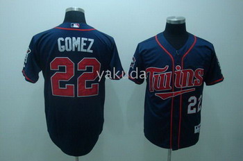 Minnesota Twins 22 Carlos Gomez Dark Blue Baseball Jerseys