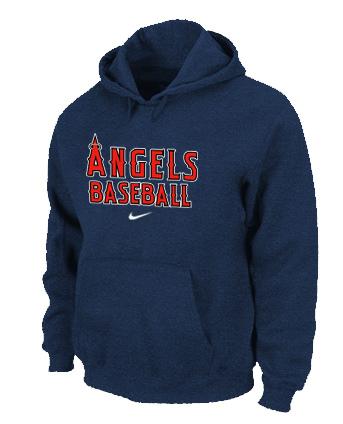 Cheap Los Angels of Anaheim Pullover MLB Hoodie D.Blue For Sale