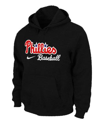 Cheap Philadelphia Phillies Pullover MLB Hoodie Black For Sale