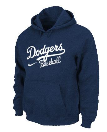 Cheap Los Angeles Dodgers Pullover MLB Hoodie D.Blue For Sale