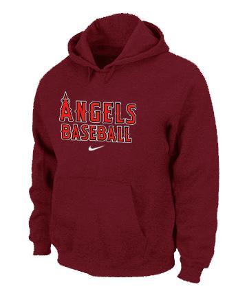 Cheap Los Angels of Anaheim Pullover MLB Hoodie Red For Sale