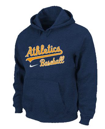 Cheap Oakland Athletics Pullover MLB Hoodie D.Blue For Sale