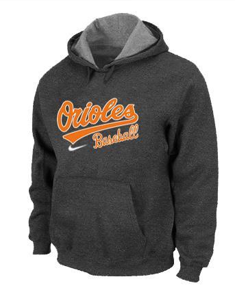 Cheap Baltimore Orioles Pullover MLB Hoodie D.Grey For Sale