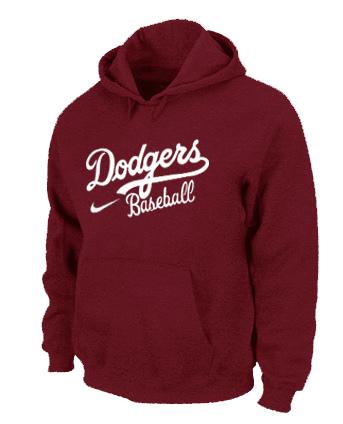 Cheap Los Angeles Dodgers Pullover MLB Hoodie RED For Sale