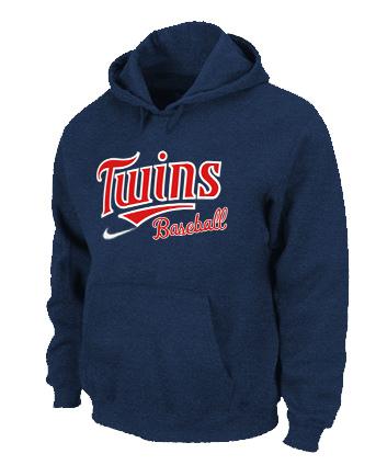 Cheap Minnesota Twins Pullover MLB Hoodie D.Blue For Sale