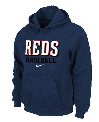 Cheap Cincinnati Reds Pullover MLB Hoodie D.Blue For Sale