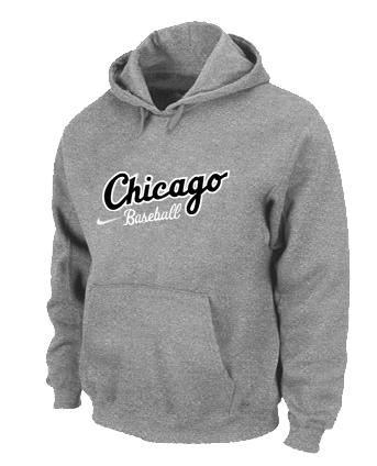 Cheap Chicago White Sox Pullover MLB Hoodie GREY For Sale