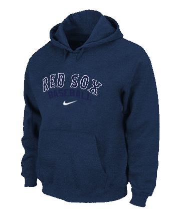 Cheap Boston Red Sox Pullover MLB Hoodie D.Blue For Sale