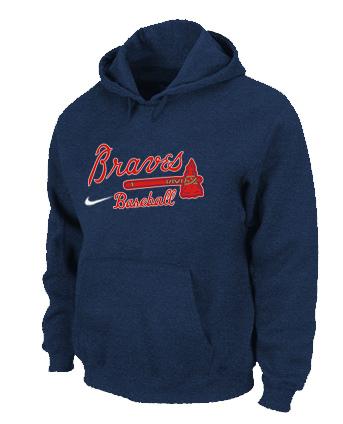 Cheap Atlanta Braves Pullover MLB Hoodie D.Blue For Sale