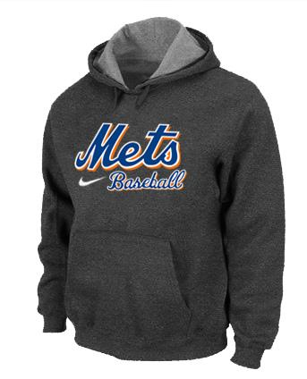 Cheap New York Mets Pullover MLB Hoodie D.Grey For Sale