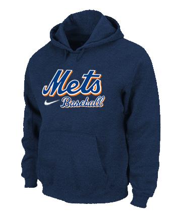 Cheap New York Mets Pullover MLB Hoodie D.Blue For Sale