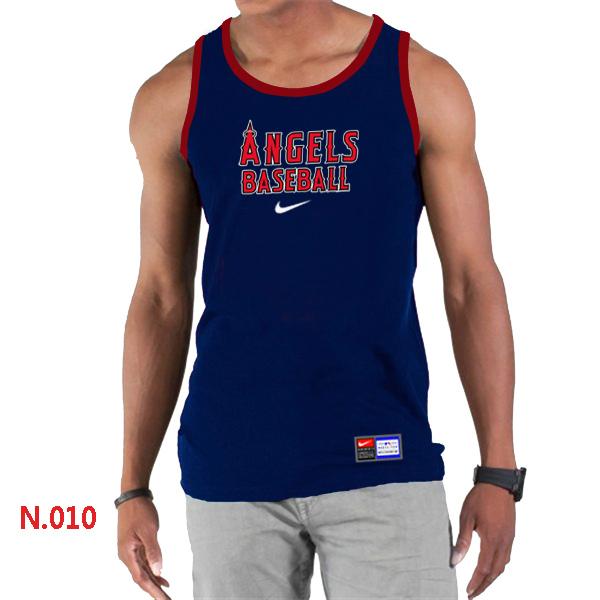 Cheap Nike Los Angeles Angels Home Practice men Tank Top D.Blue For Sale