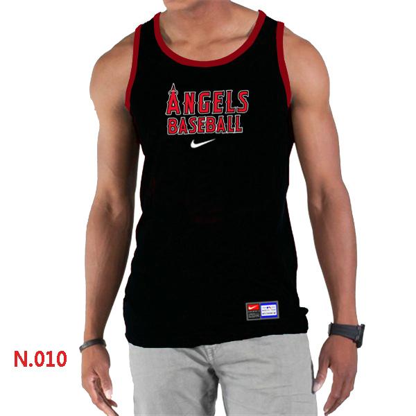 Cheap Nike Los Angeles Angels Home Practice men Tank Top Black For Sale