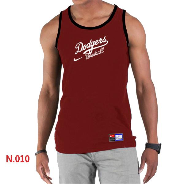 Cheap Nike Los Angeles Dodgers Home Practice men Tank Top Red For Sale