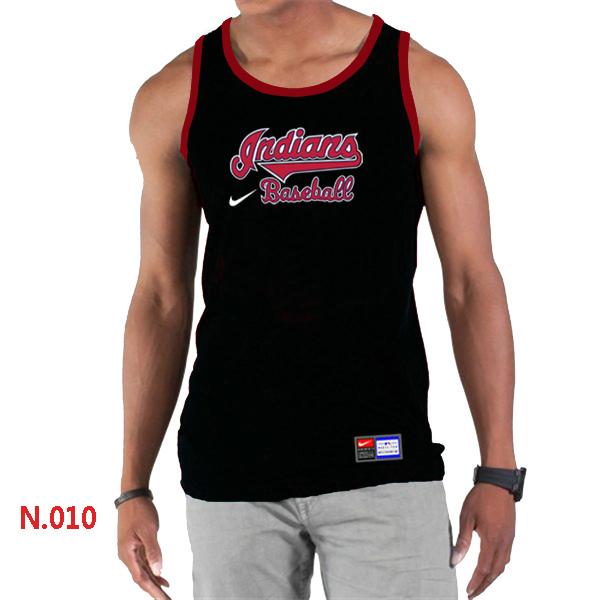 Cheap Nike Cleveland Indians Home Practice men Tank Top Black For Sale