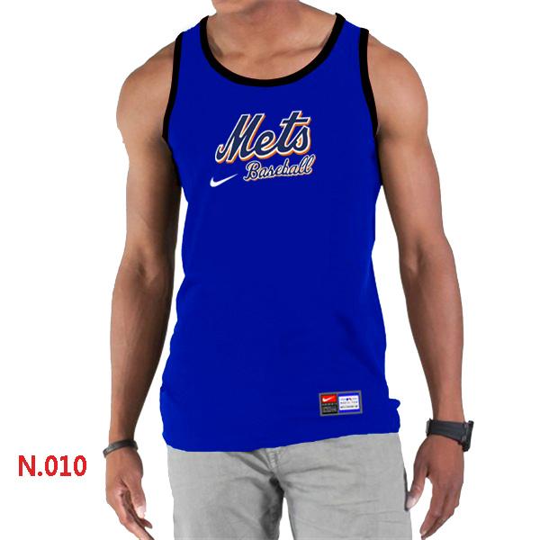 Cheap Nike New York Mets Home Practice men Tank Top Blue For Sale