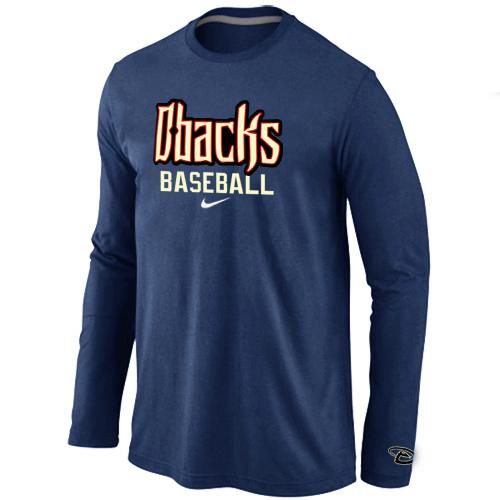 Cheap Nike Arizona Diamondbacks Crimson Long Sleeve MLB T-Shirt D.Blue For Sale