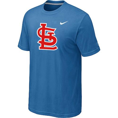Cheap St.Louis Cardinals Heathered light Blue Nike Blended MLB Baseball T-Shirt For Sale