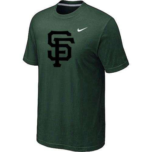 Cheap San Francisco Giants Heathered D.Green Nike Blended MLB Baseball T-Shirt For Sale