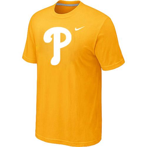 Cheap Philadelphia Phillies Heathered Yellow Nike Blended MLB Baseball T-Shirt For Sale