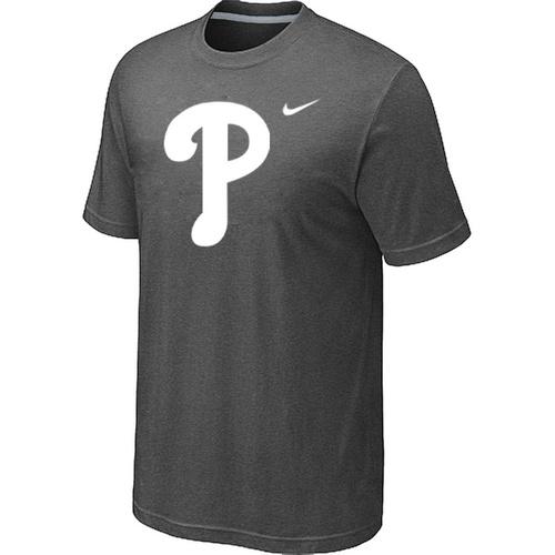 Cheap Philadelphia Phillies Heathered D.Grey Nike Blended MLB Baseball T-Shirt For Sale