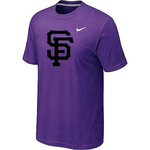 Cheap San Francisco Giants Heathered Purple Nike Blended MLB Baseball T-Shirt For Sale