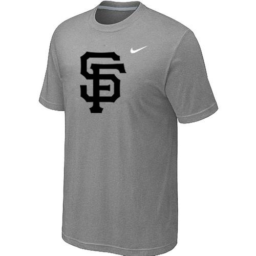 Cheap San Francisco Giants Heathered L.Grey Nike Blended MLB Baseball T-Shirt For Sale
