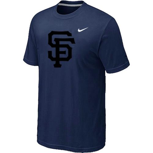 Cheap San Francisco Giants Heathered D.Blue Nike Blended MLB Baseball T-Shirt For Sale