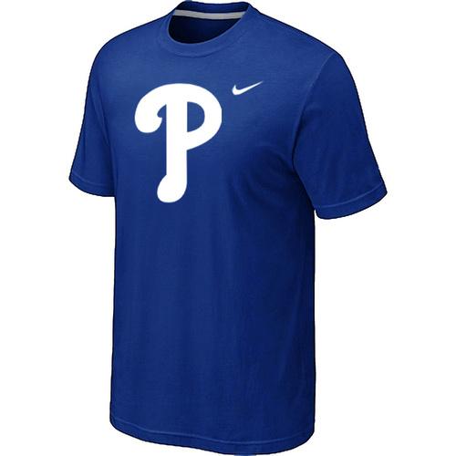 Cheap Philadelphia Phillies Heathered Blue Nike Blended MLB Baseball T-Shirt For Sale