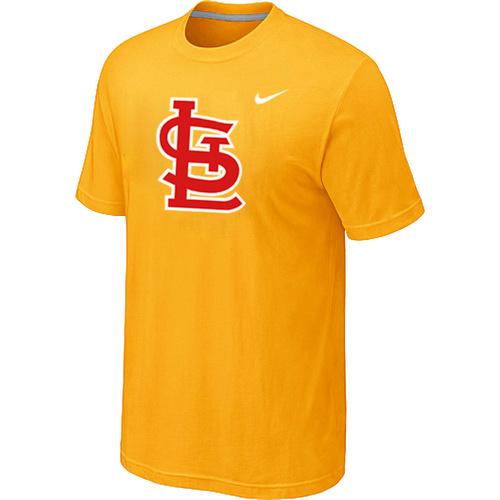 Cheap St.Louis Cardinals Heathered Yellow Nike Blended MLB Baseball T-Shirt For Sale