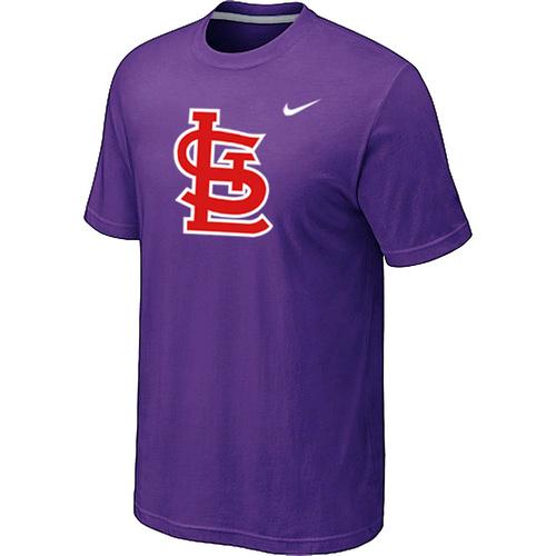 Cheap St.Louis Cardinals Heathered Purple Nike Blended MLB Baseball T-Shirt For Sale