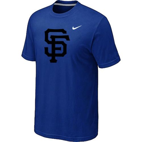 Cheap San Francisco Giants Heathered Blue Nike Blended MLB Baseball T-Shirt For Sale