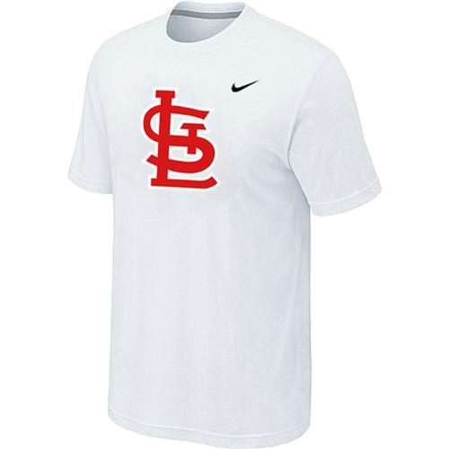 Cheap St.Louis Cardinals Heathered White Nike Blended MLB Baseball T-Shirt For Sale