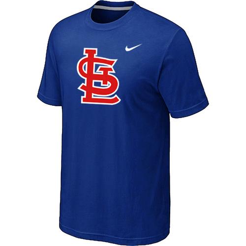 Cheap St.Louis Cardinals Heathered Blue Nike Blended MLB Baseball T-Shirt For Sale