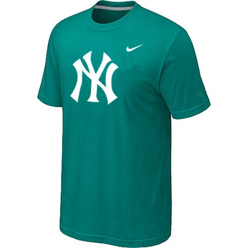 Cheap New York Yankees Heathered Green Nike Blended MLB Baseball T-Shirt For Sale
