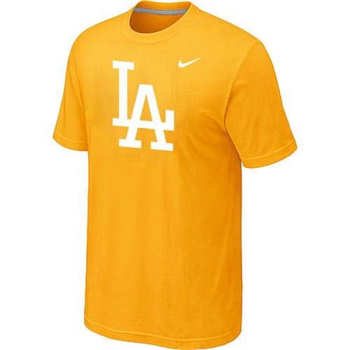 Cheap Los Angeles Dodgers Nike Logo Legend Yellow MLB Baseball T-Shirt For Sale