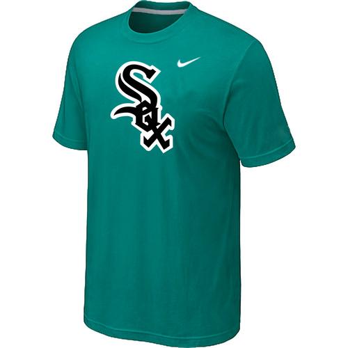 Cheap Chicago White Sox Nike Heathered Green Club Logo MLB Baseball T-Shirt For Sale