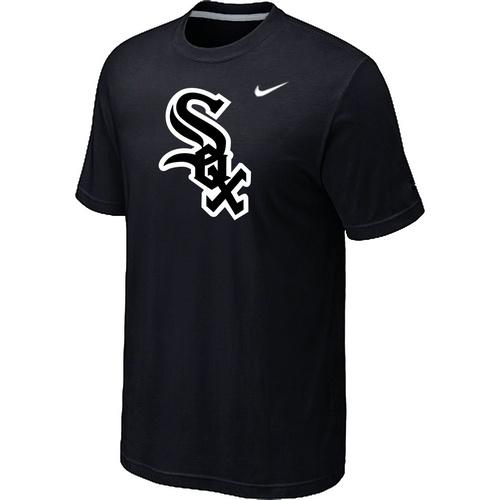 Cheap Chicago White Sox Nike Heathered Black Club Logo MLB Baseball T-Shirt For Sale