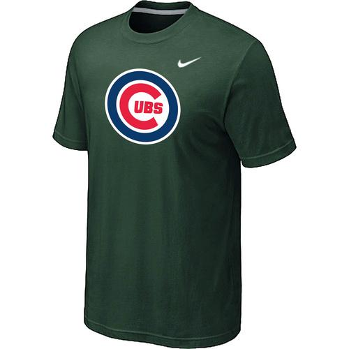 Cheap Chicago Cubs Nike Heathered D.Green Club Logo MLB Baseball T-Shirt For Sale
