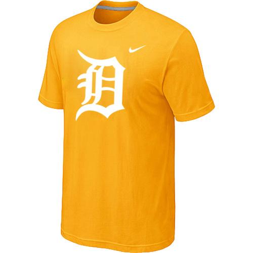 Cheap Detroit Tigers Heathered Yellow Nike Blended MLB Baseball T-Shirt For Sale